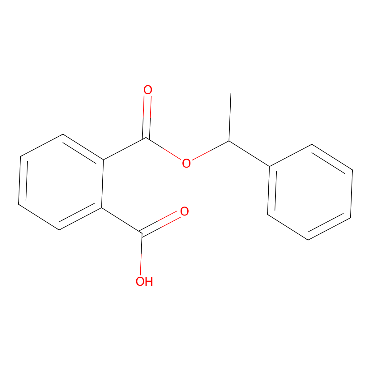 Alpha-methylbenzyl phthalate molecular structure, CAS 33533-53-8
