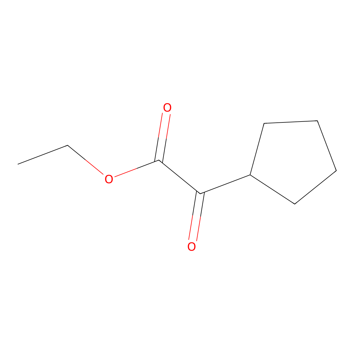 Ethyl 2-cyclopentyl-2-oxoacetate molecular structure, CAS 33537-18-7