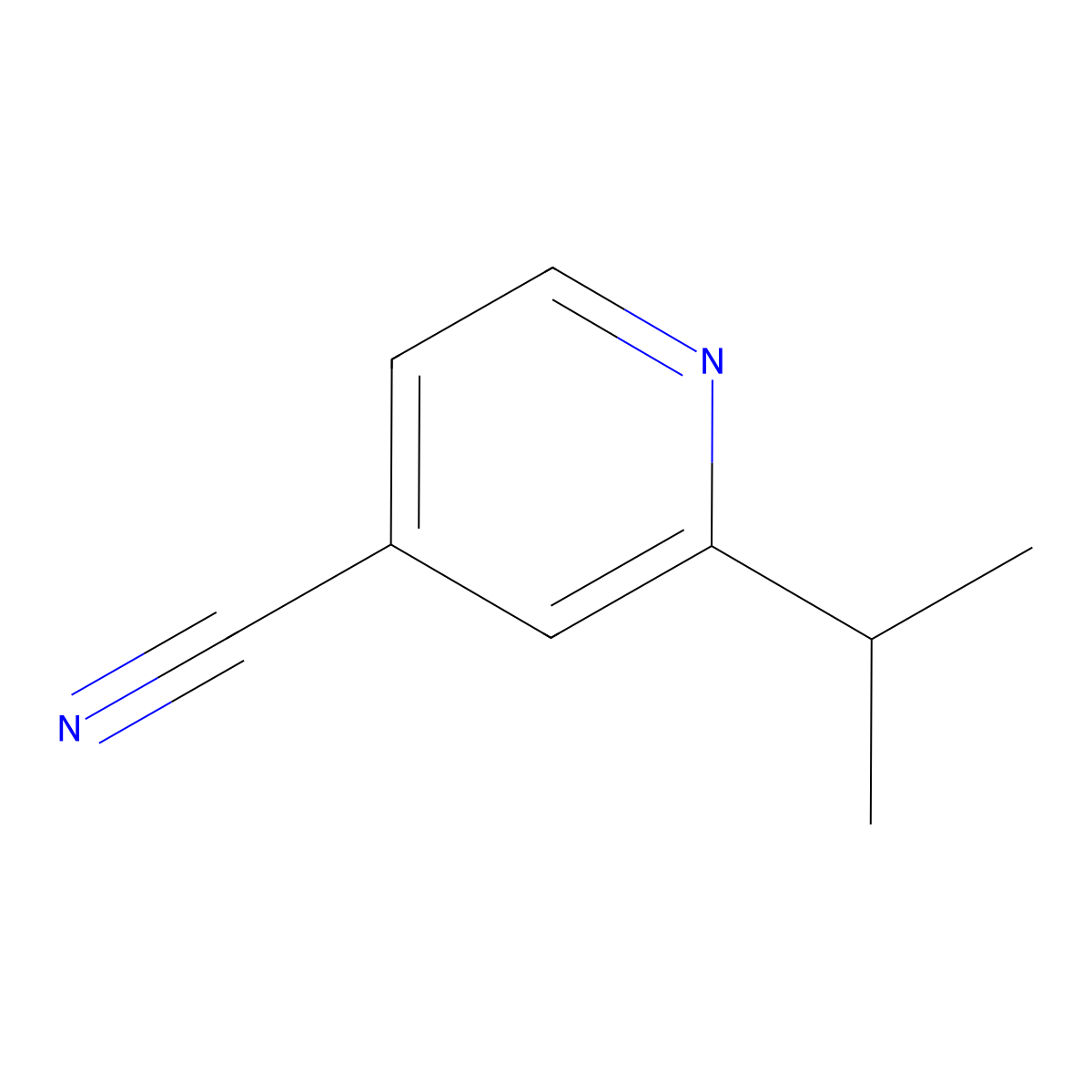 2-(Isopropyl)isonicotinonitrile molecular structure, CAS 33538-10-2