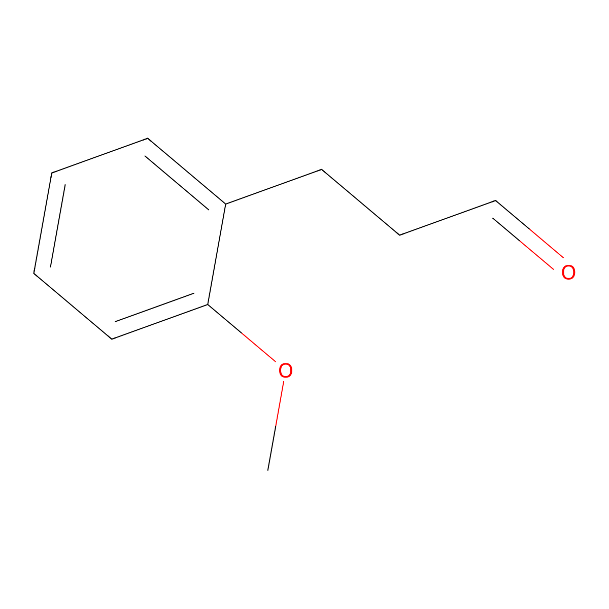 3-(2-Methoxyphenyl)propanal molecular structure, CAS 33538-83-9