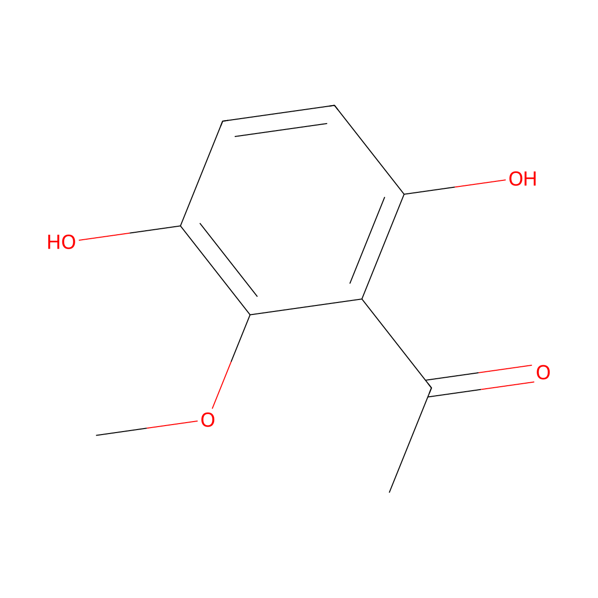 1-(3,6-Dihydroxy-2-methoxyphenyl)ethanone molecular structure, CAS 33539-20-7