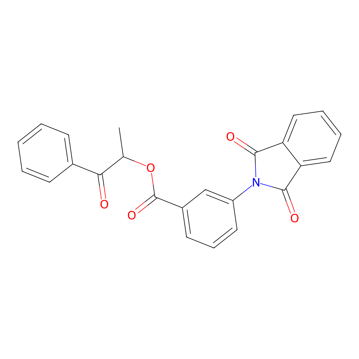 (1-Oxo-1-phenylpropan-2-yl) 3-(1,3-dioxoisoindol-2-yl)benzoate molecular structure, CAS 335390-94-8
