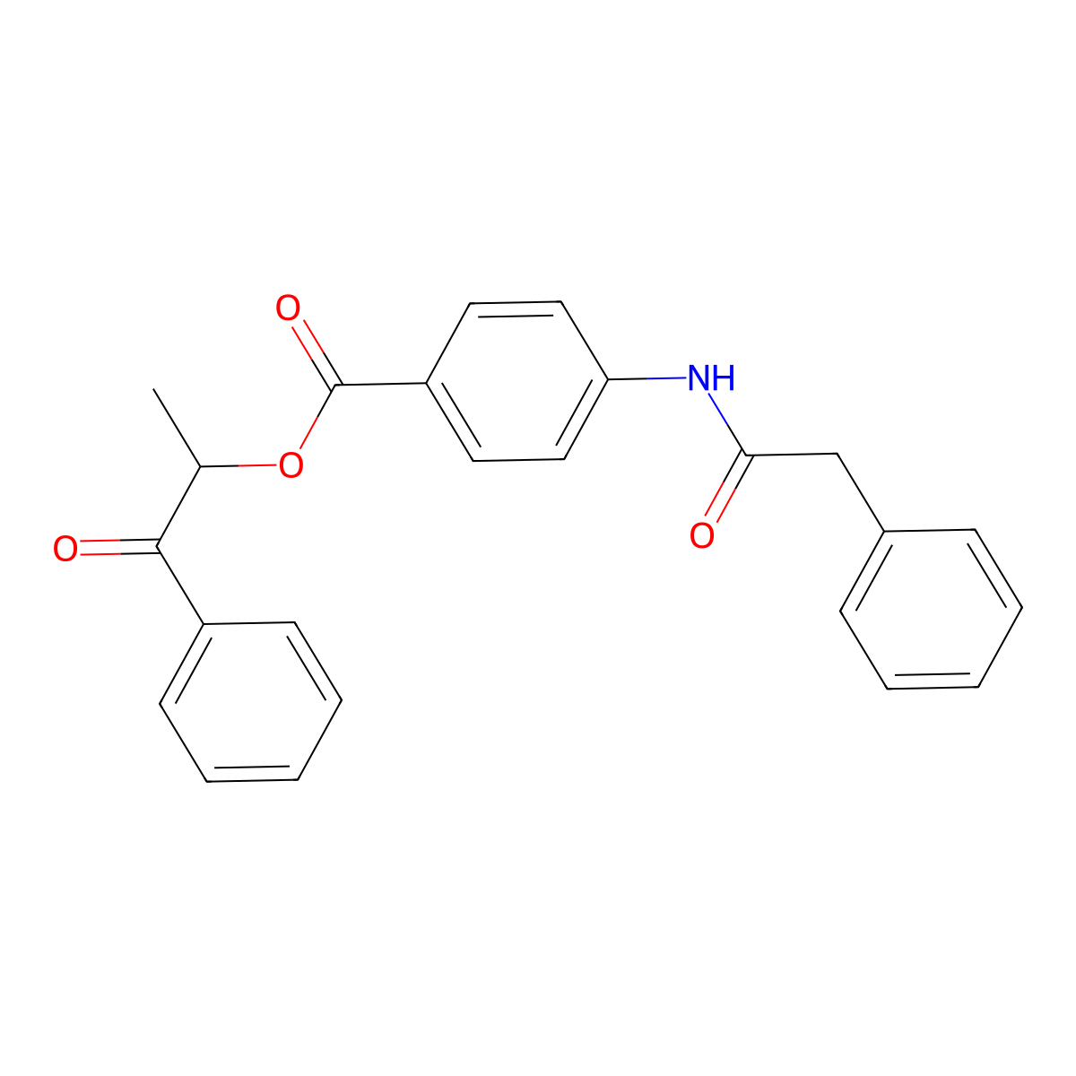 1-Oxo-1-phenylpropan-2-yl 4-[(phenylacetyl)amino]benzoate molecular structure, CAS 335391-19-0