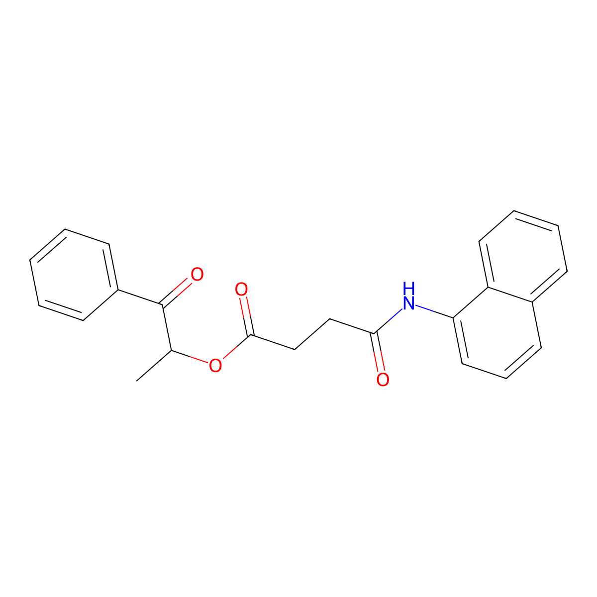 1-Oxo-1-phenylpropan-2-yl 4-(naphthalen-1-ylamino)-4-oxobutanoate molecular structure, CAS 335391-23-6