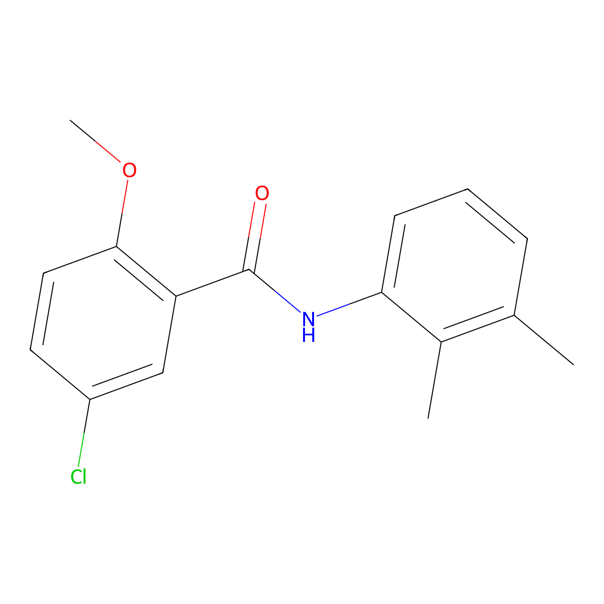 5-chloro-N-(2,3-dimethylphenyl)-2-methoxybenzamide molecular structure, CAS 335397-45-0