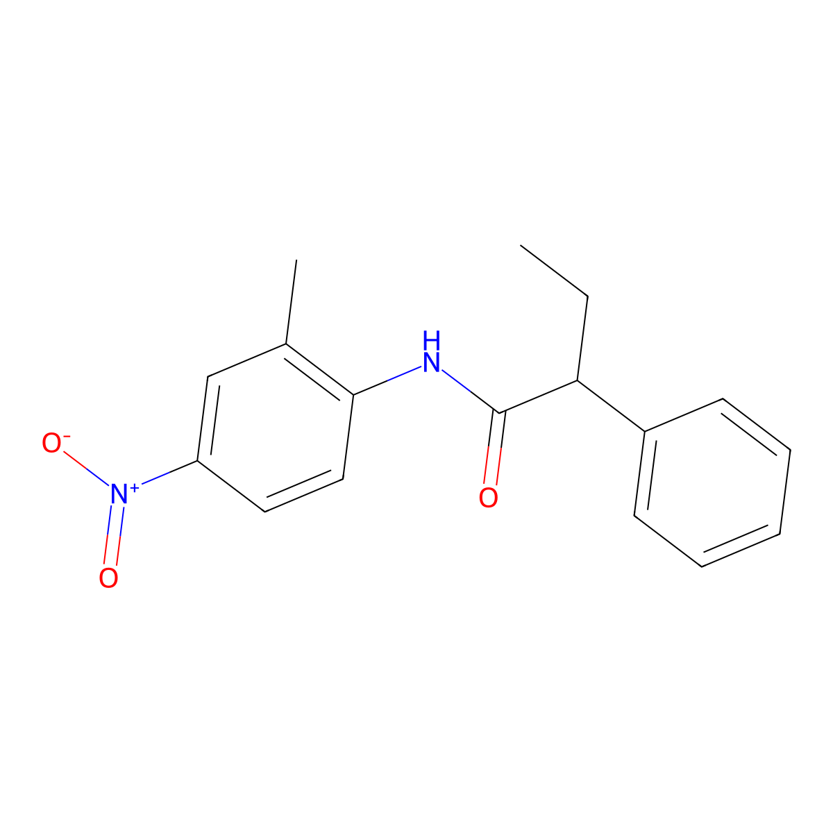 N-(2-methyl-4-nitrophenyl)-2-phenylbutanamide molecular structure, CAS 335397-74-5