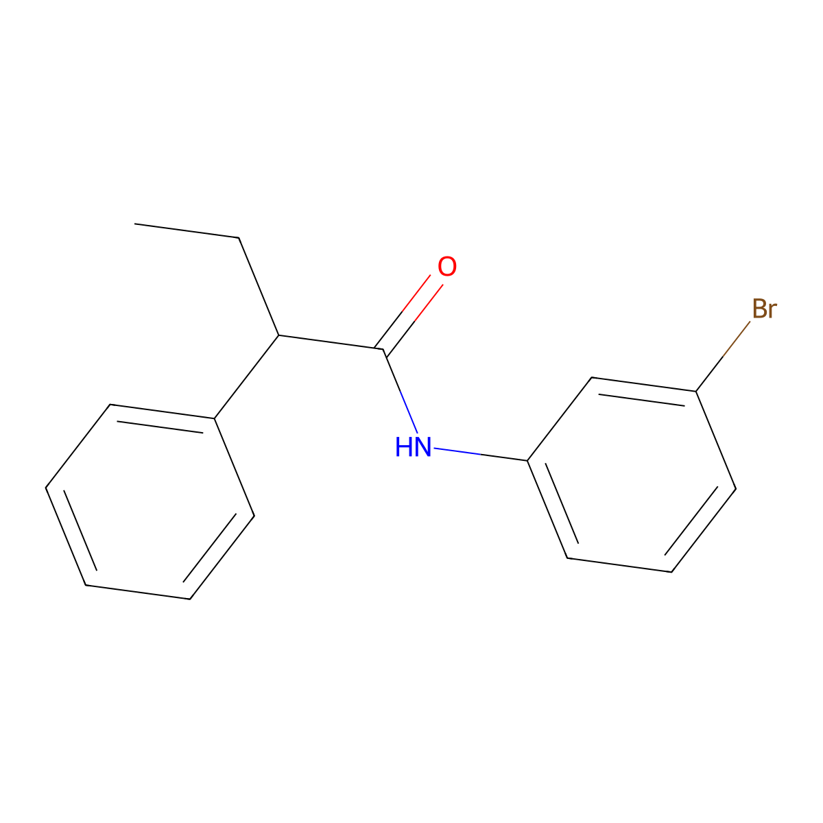 N-(3-bromophenyl)-2-phenylbutanamide molecular structure, CAS 335398-22-6