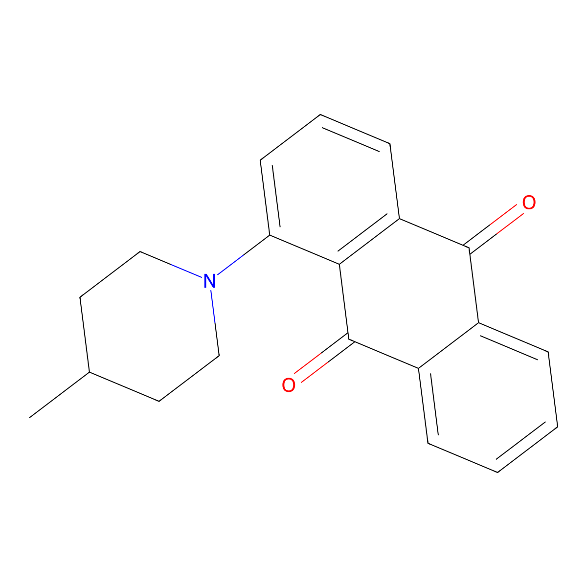 1-(4-Methylpiperidin-1-yl)anthracene-9,10-dione molecular structure, CAS 335399-10-5