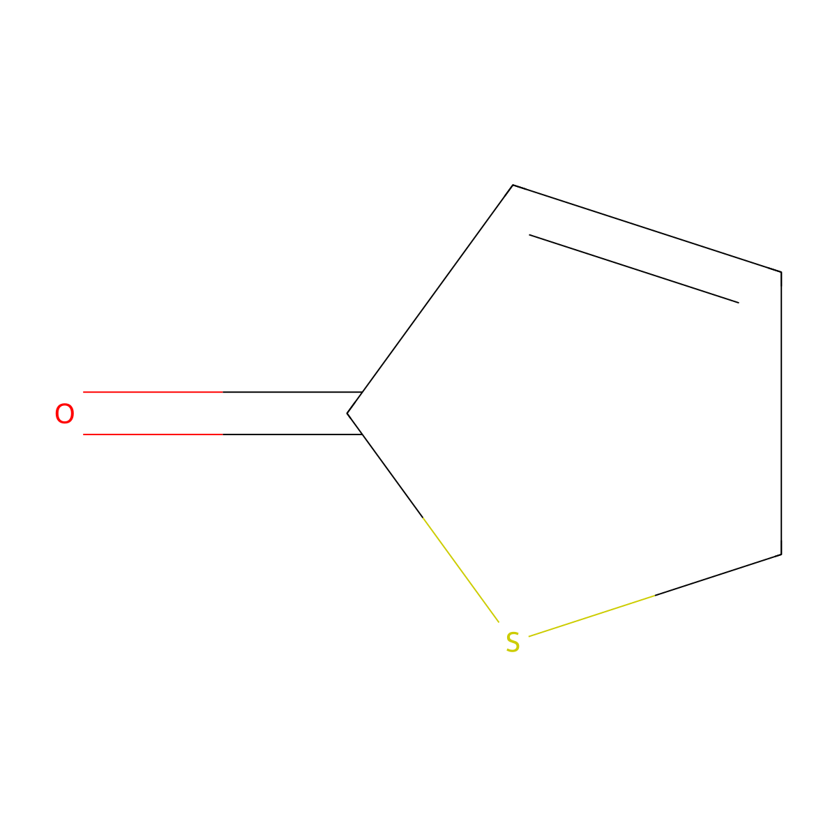 2(5H)-Thiophenone molecular structure, CAS 3354-32-3