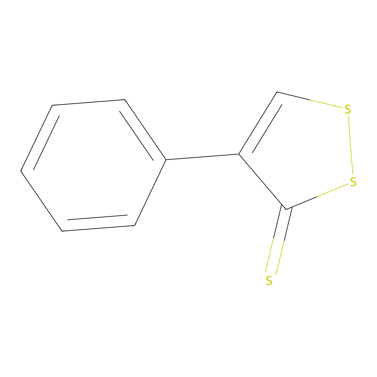 4-Phenyl-3H-1,2-dithiole-3-thione molecular structure, CAS 3354-37-8