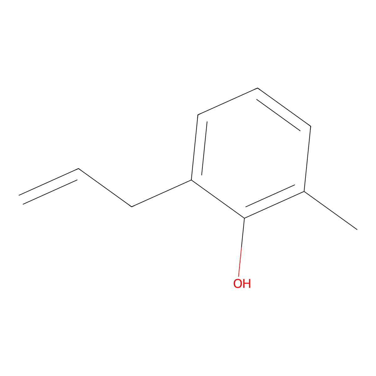 2-Allyl-6-methylphenol molecular structure, CAS 3354-58-3