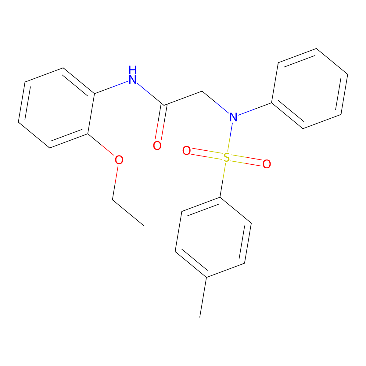 N-(2-ethoxyphenyl)-2-(N-(4-methylphenyl)sulfonylanilino)acetamide molecular structure, CAS 335415-16-2