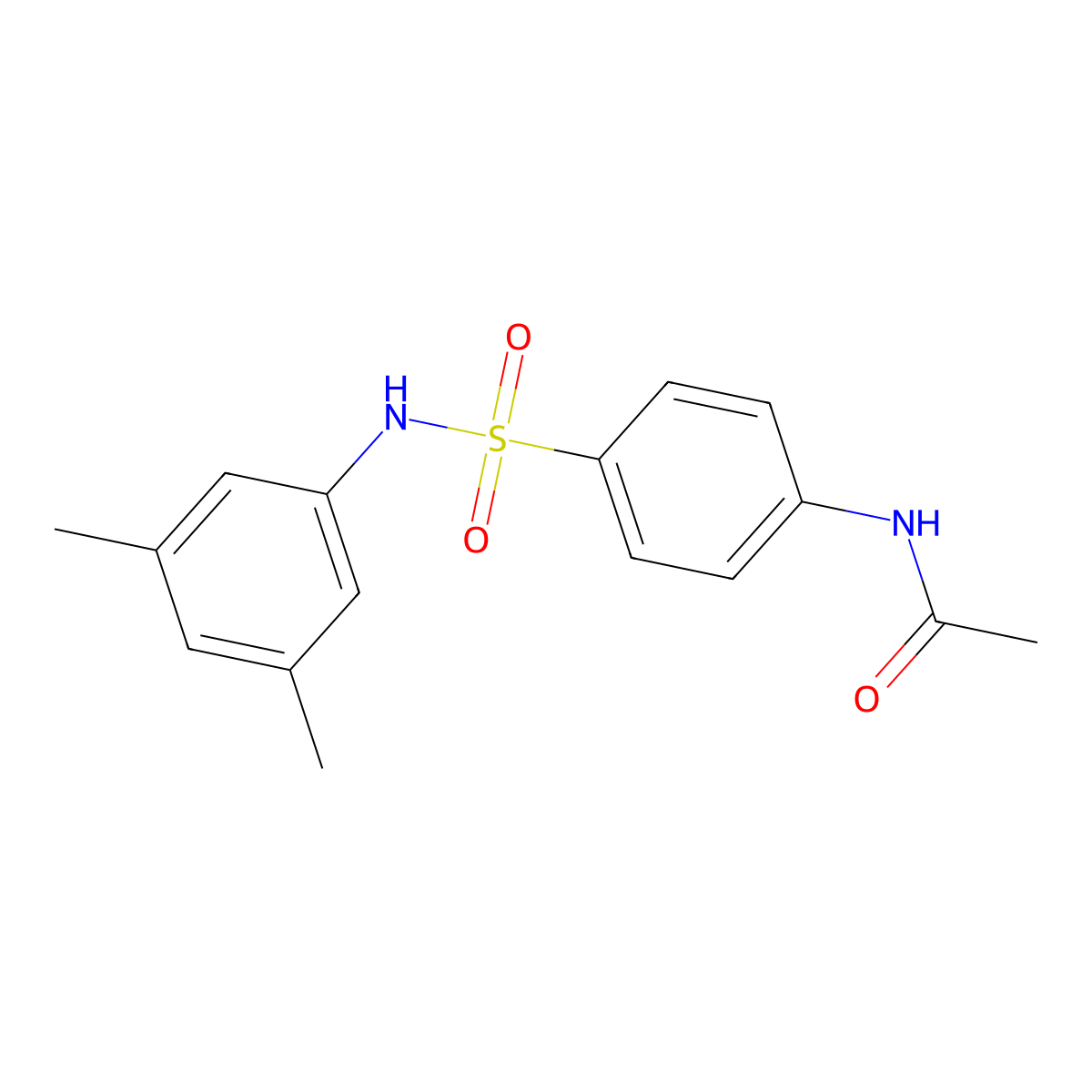 N-[4-[(3,5-dimethylphenyl)sulfamoyl]phenyl]acetamide molecular structure, CAS 335416-35-8