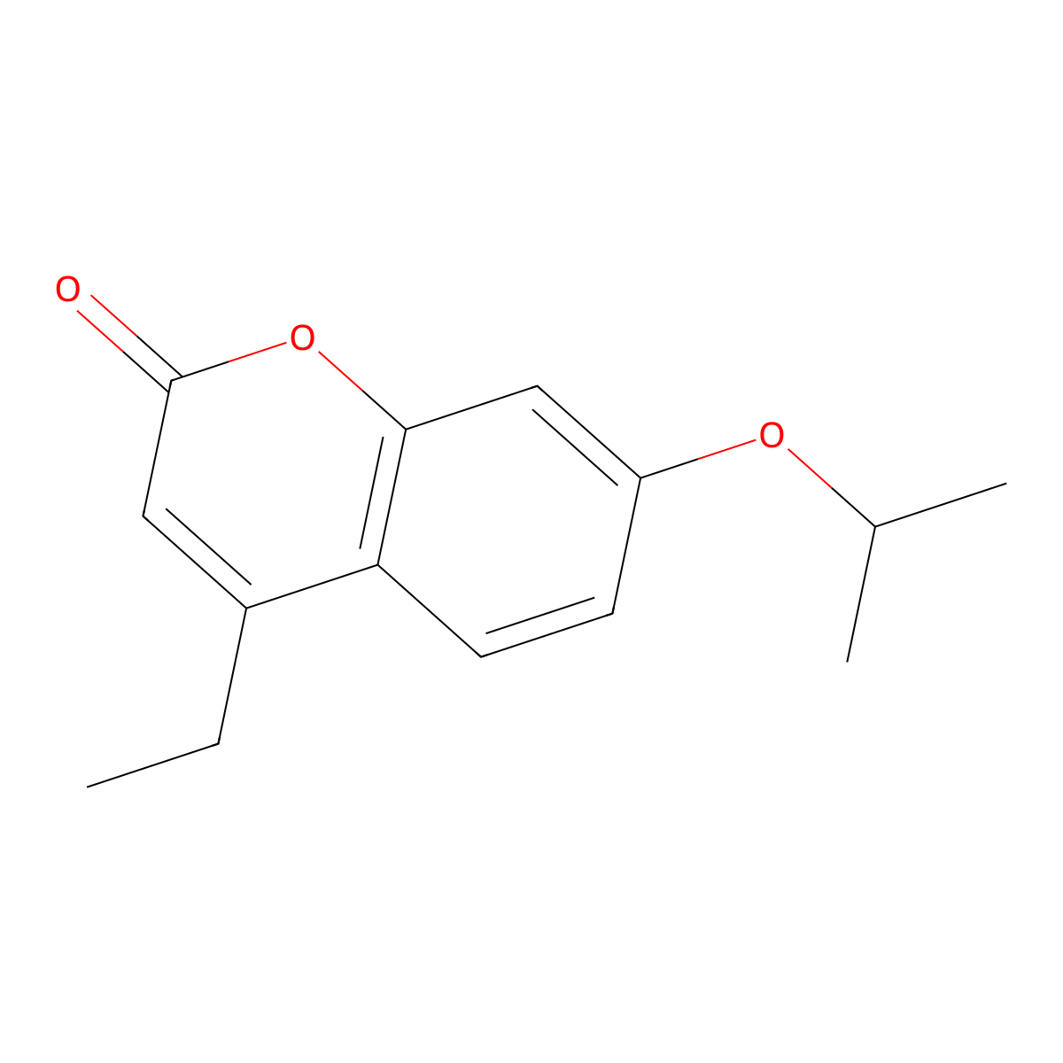 4-Ethyl-7-propan-2-yloxychromen-2-one molecular structure, CAS 335419-05-1