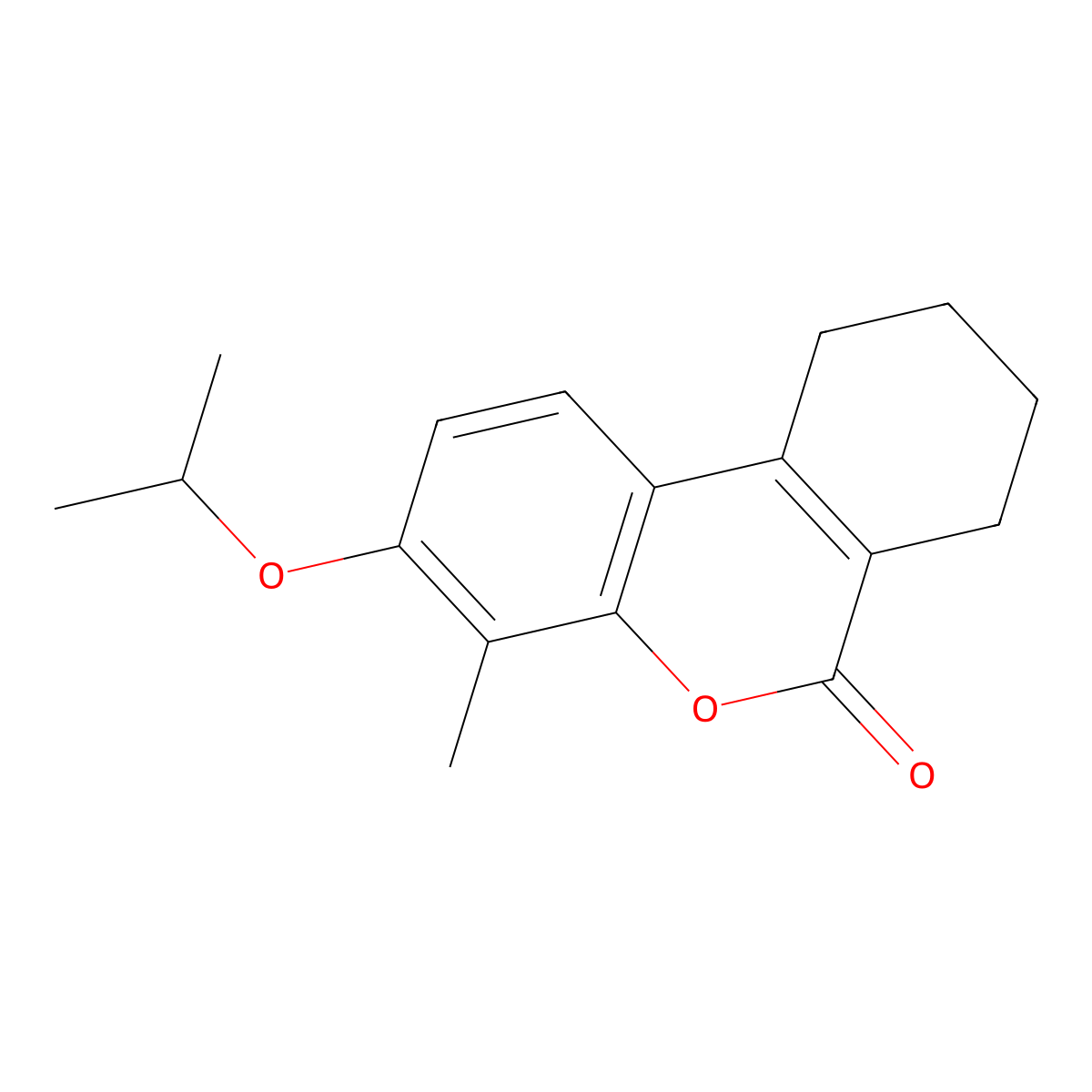 4-Methyl-3-propan-2-yloxy-7,8,9,10-tetrahydrobenzo[c]chromen-6-one molecular structure, CAS 335419-11-9