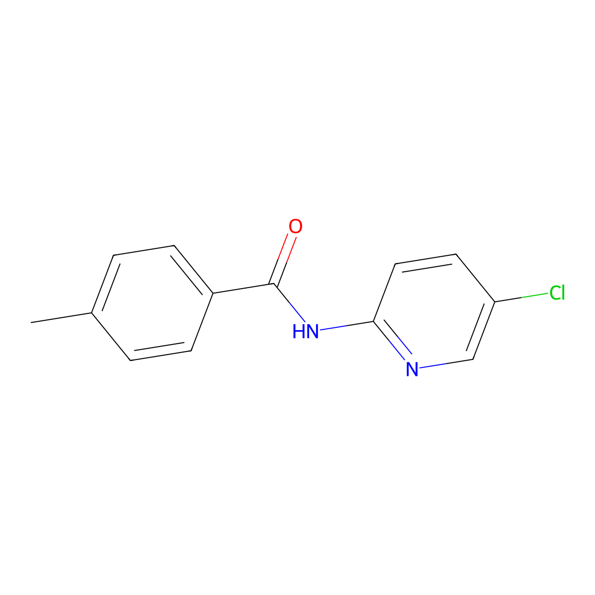 N-(5-chloropyridin-2-yl)-4-methylbenzamide molecular structure, CAS 335420-09-2
