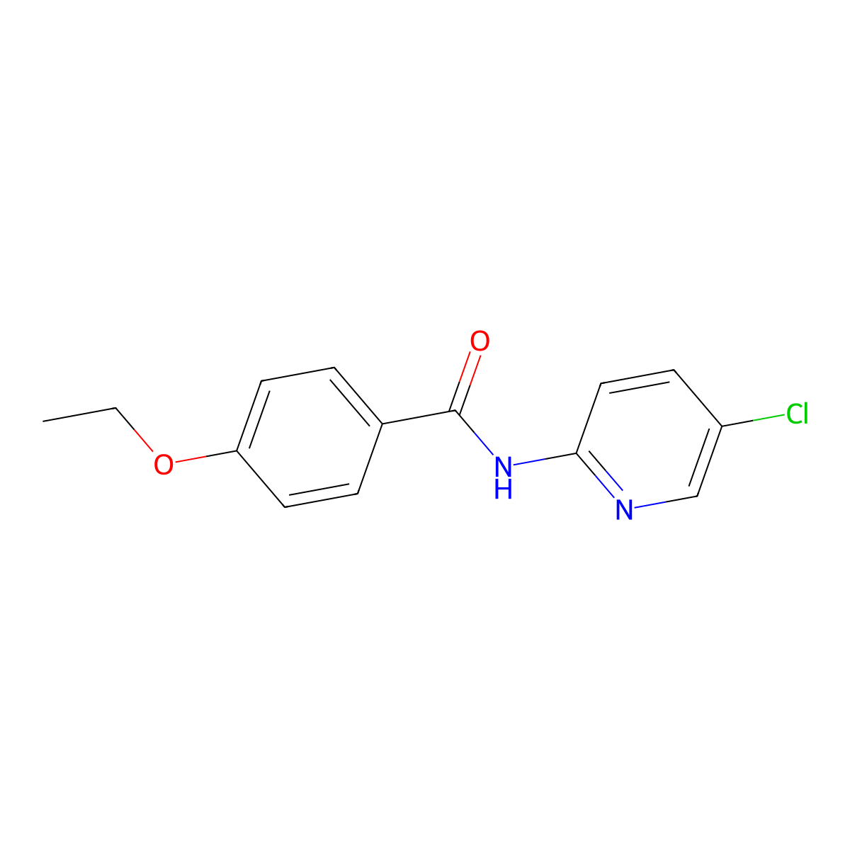 N-(5-chloropyridin-2-yl)-4-ethoxybenzamide molecular structure, CAS 335420-22-9
