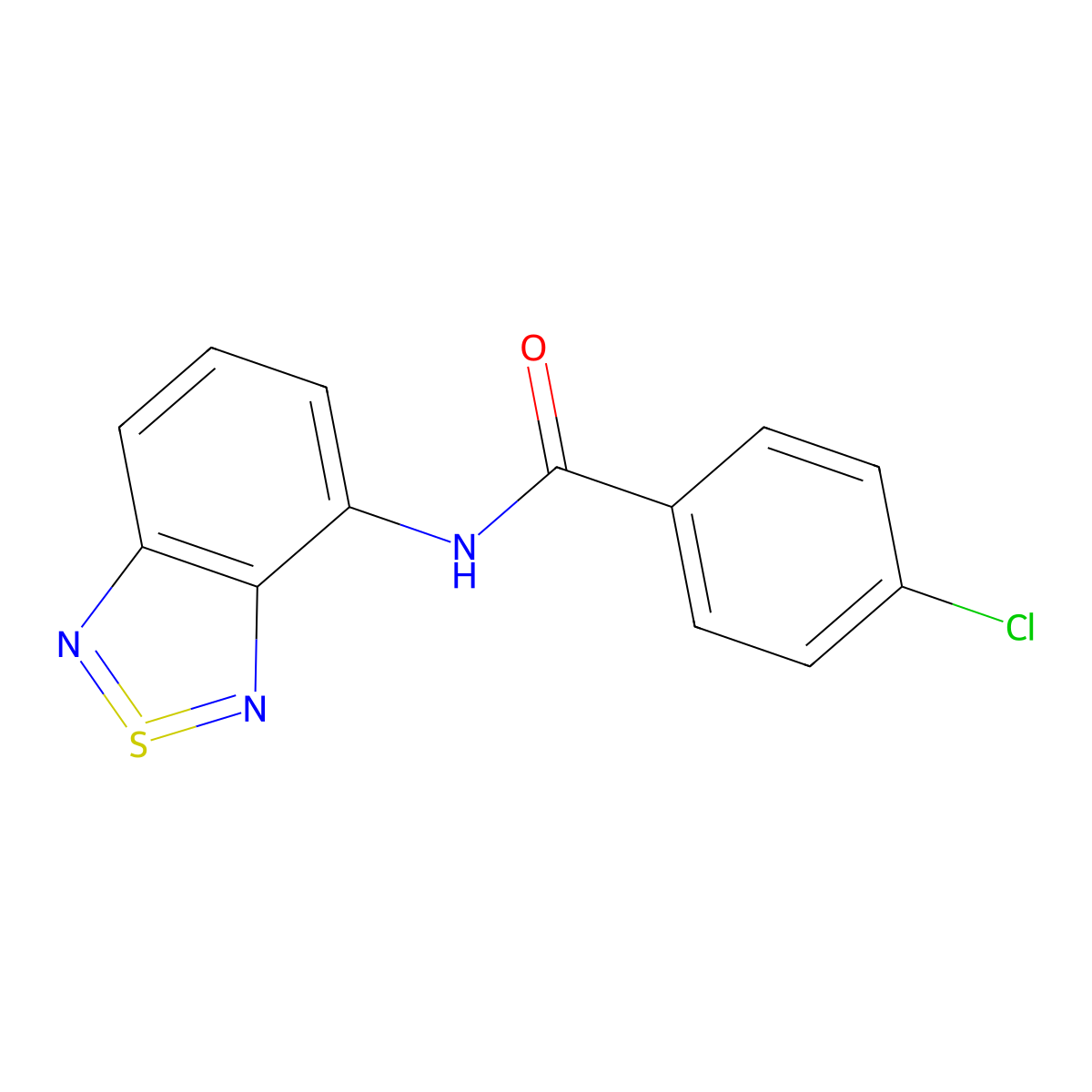 N-(2,1,3-benzothiadiazol-4-yl)-4-chlorobenzamide molecular structure, CAS 335420-24-1