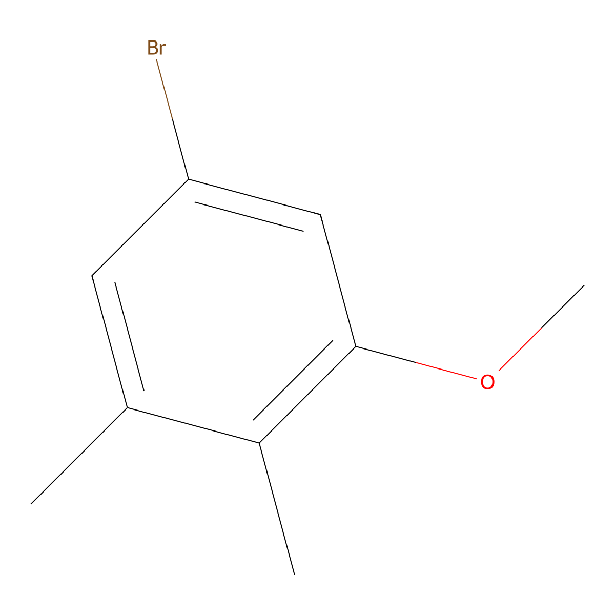 5-Bromo-1-methoxy-2,3-dimethylbenzene molecular structure, CAS 335428-75-6