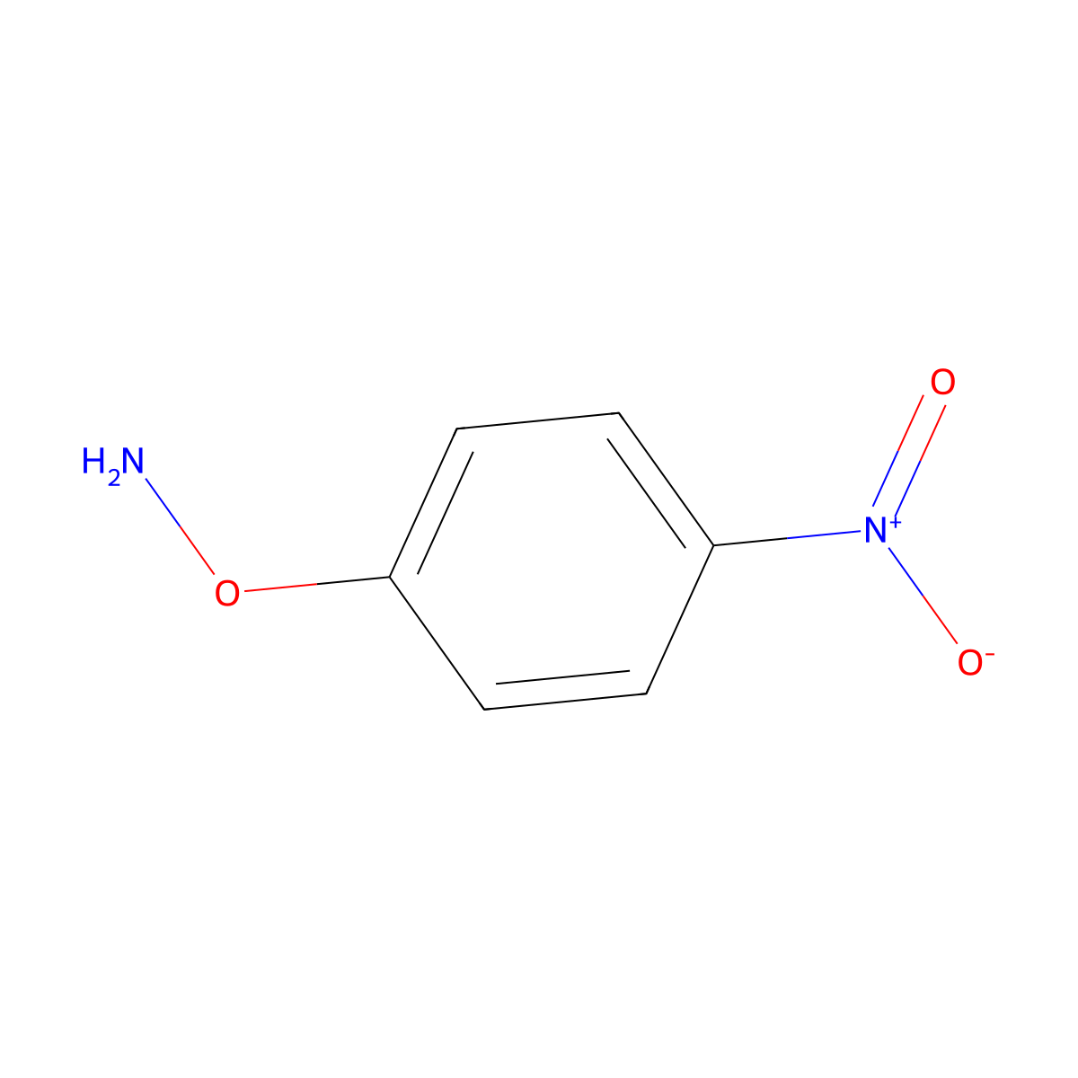 O-(4-Nitrophenyl)hydroxylamine molecular structure, CAS 33543-55-4