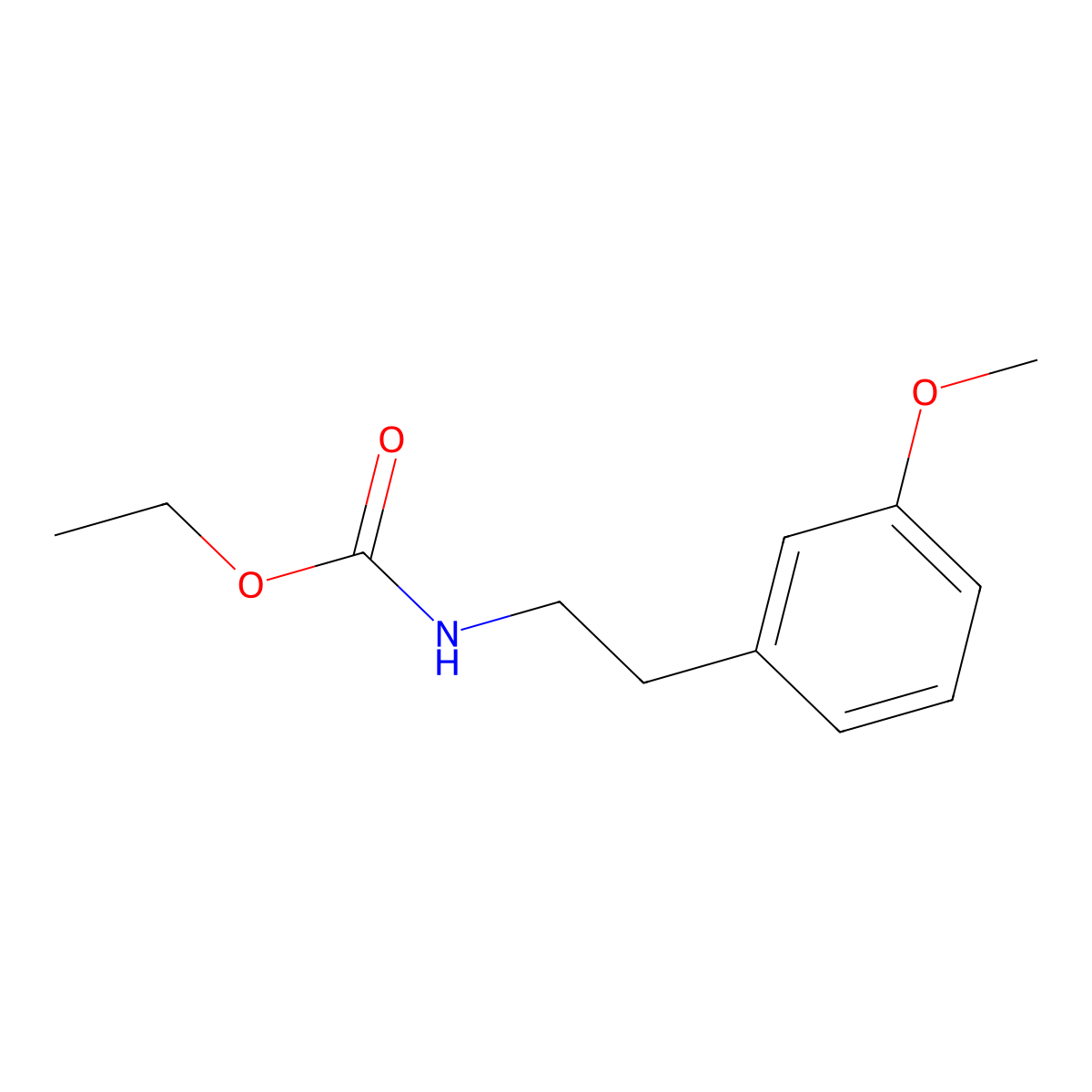 Ethyl 3-methoxyphenethylcarbamate molecular structure, CAS 33543-63-4