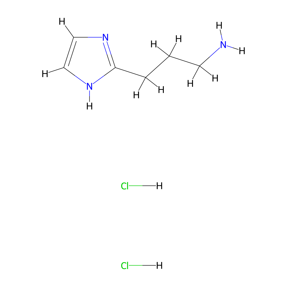 3-(1H-imidazol-2-yl)propan-1-amine dihydrochloride molecular structure, CAS 33544-86-4