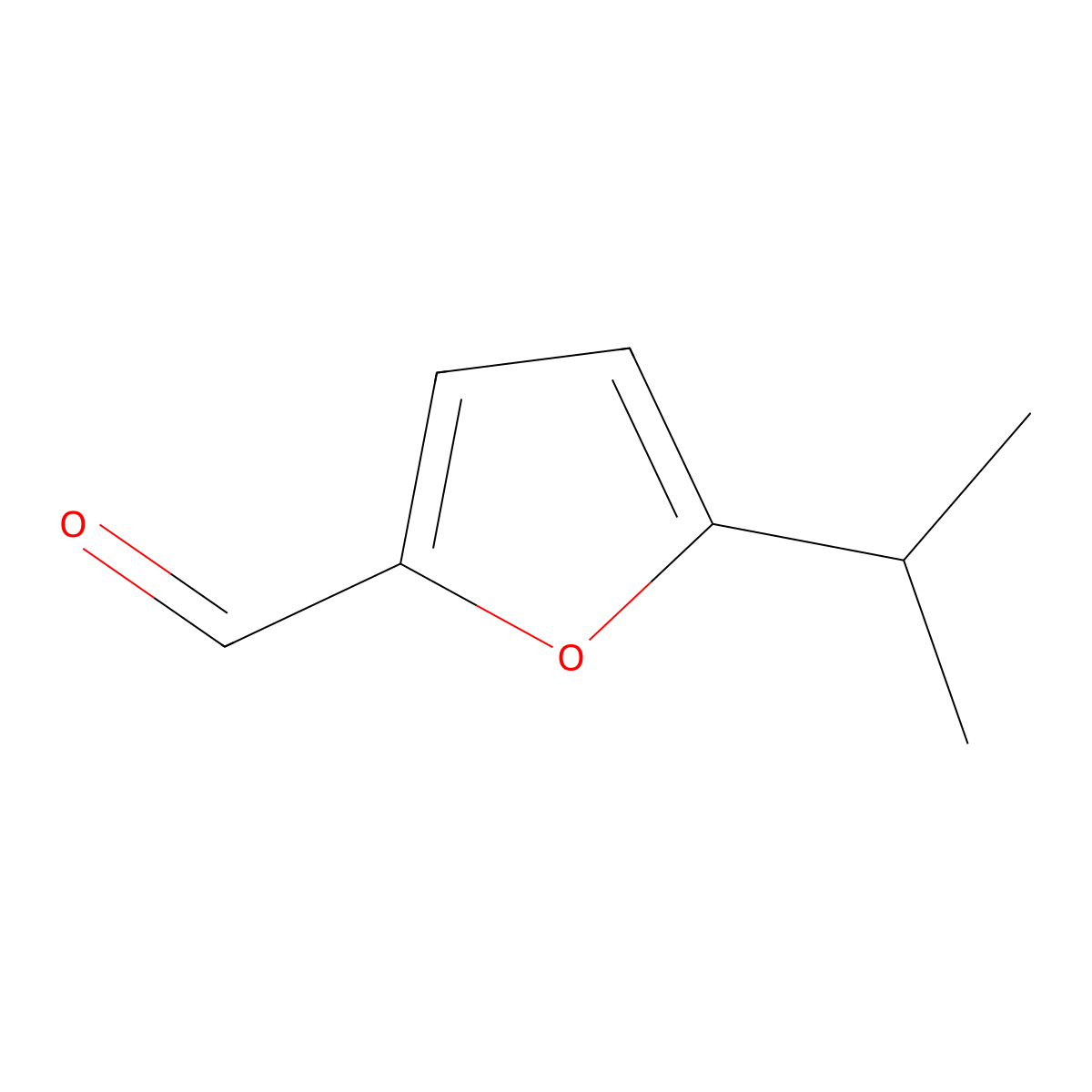 5-(Propan-2-yl)furan-2-carbaldehyde molecular structure, CAS 33554-11-9