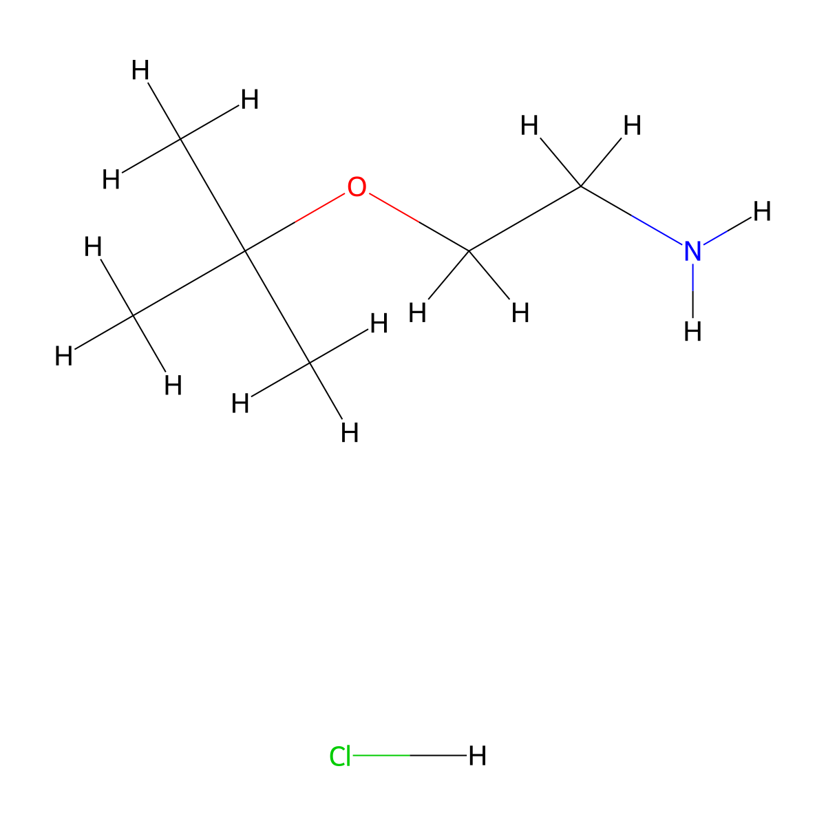 2-(t-Butyloxy)-ethylamine hydrochloride molecular structure, CAS 335598-67-9