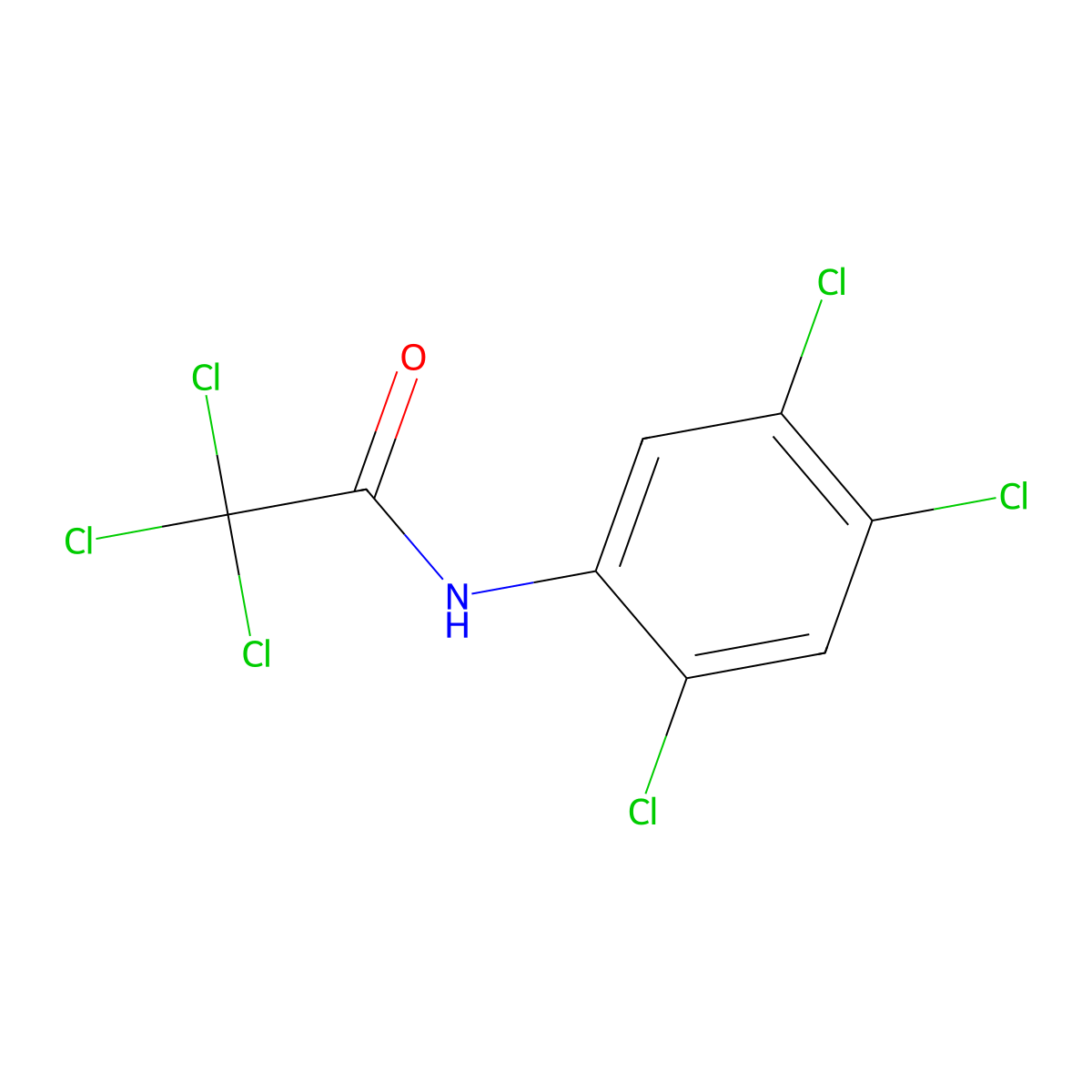 2,2,2,2',4',5'-Hexachloroacetanilide molecular structure, CAS 33560-57-5