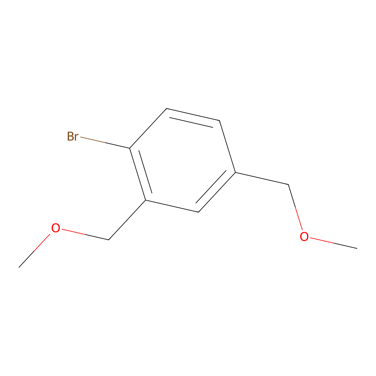1-Bromo-2,4-bis(methoxymethyl)benzene molecular structure, CAS 335612-70-9