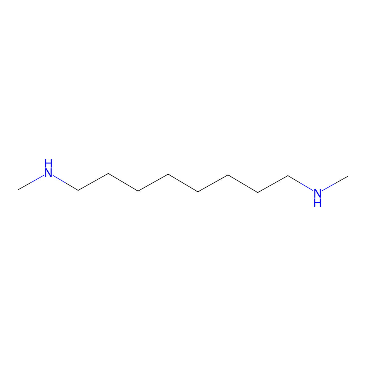 N,N'-Dimethyl-1,8-octanediamine molecular structure, CAS 33563-54-1
