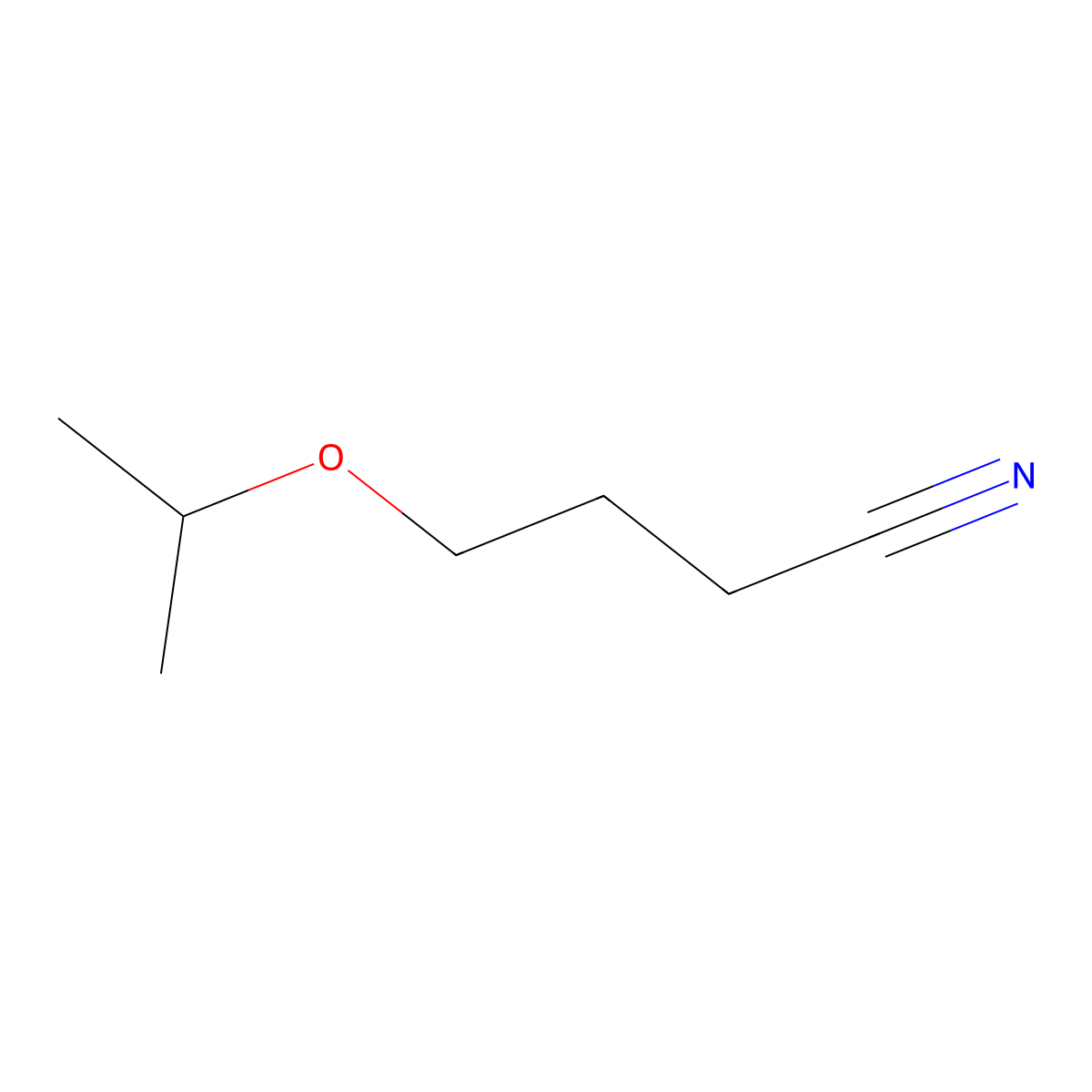 4-(Propan-2-yloxy)butanenitrile molecular structure, CAS 33563-84-7