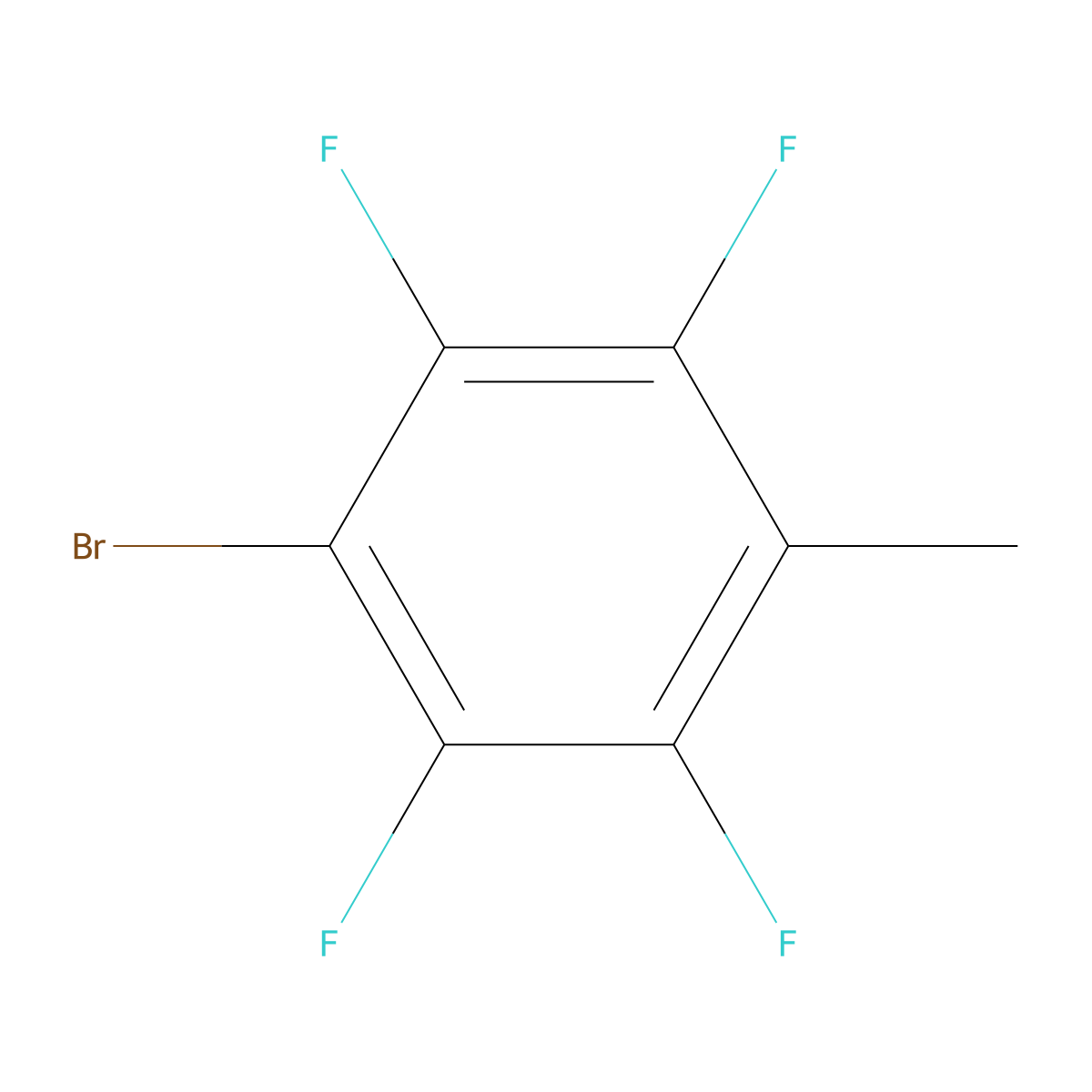 1-Bromo-2,3,5,6-tetrafluoro-4-methylbenzene molecular structure, CAS 33564-68-0
