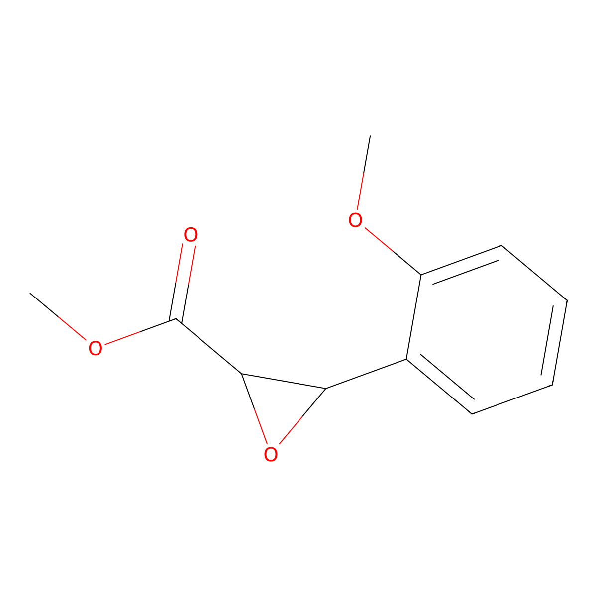 Methyl 3-(2-methoxyphenyl)oxirane-2-carboxylate molecular structure, CAS 33567-53-2