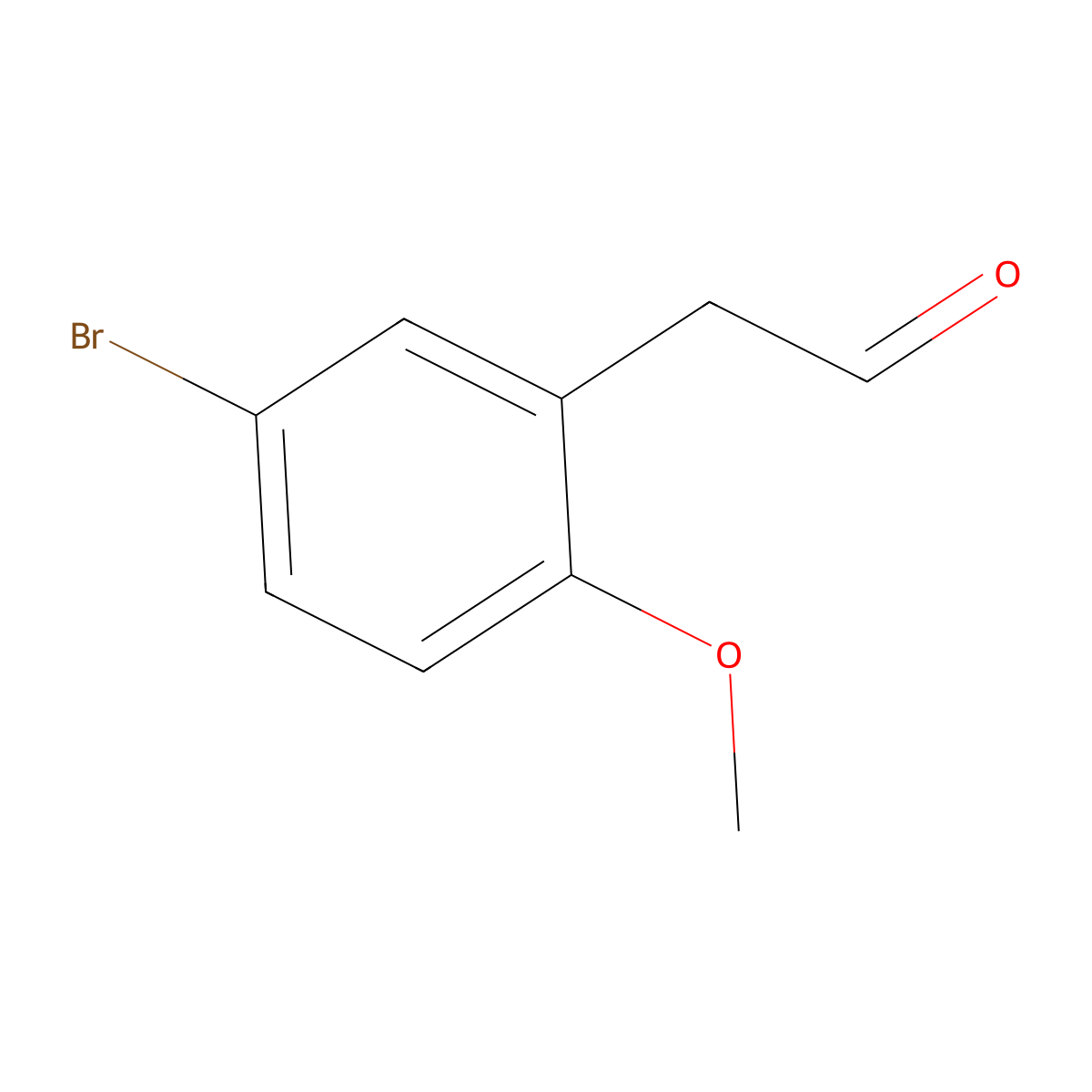 2-(5-Bromo-2-methoxyphenyl)acetaldehyde molecular structure, CAS 33567-61-2