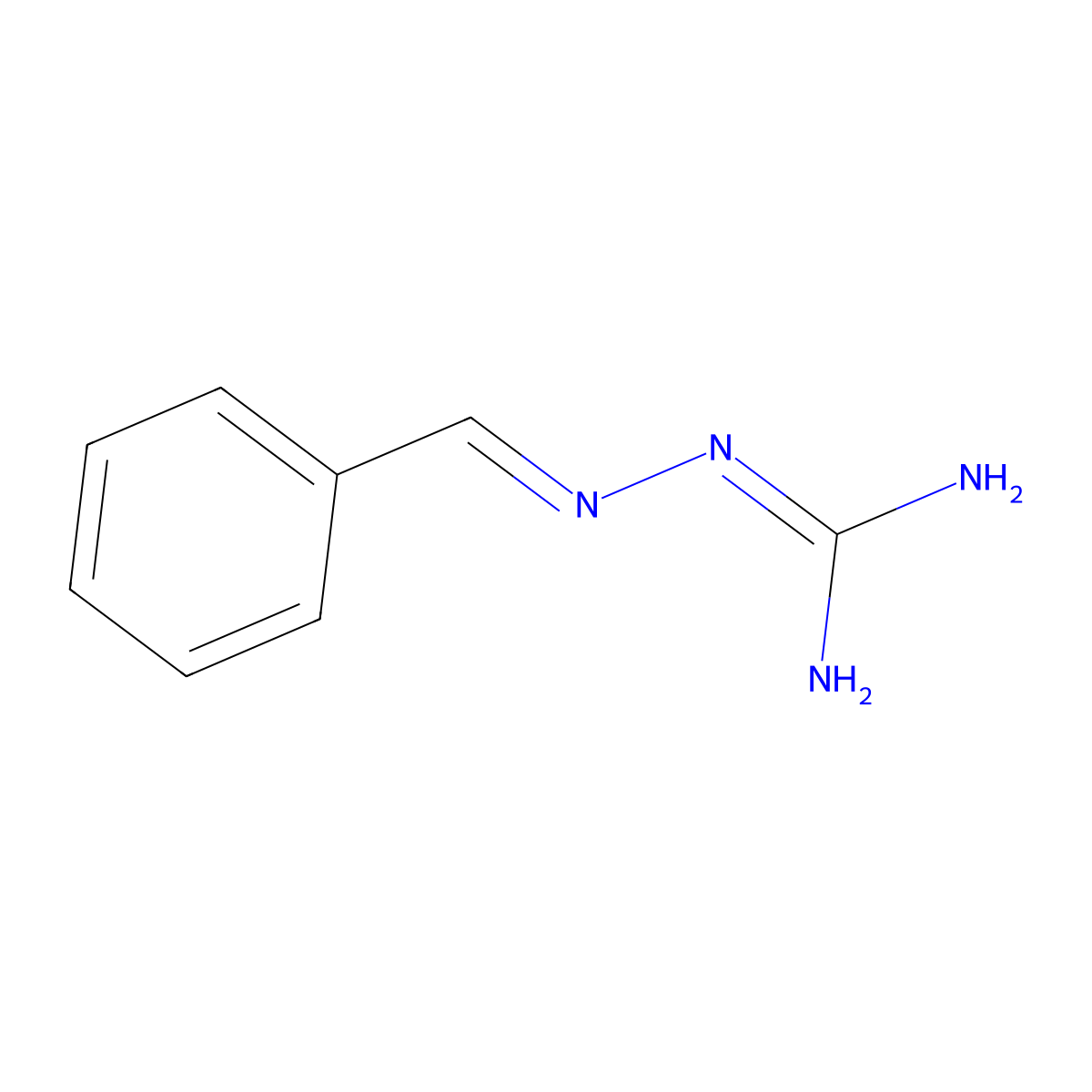 N-[(phenylmethylidene)amino]guanidine molecular structure, CAS 3357-37-7