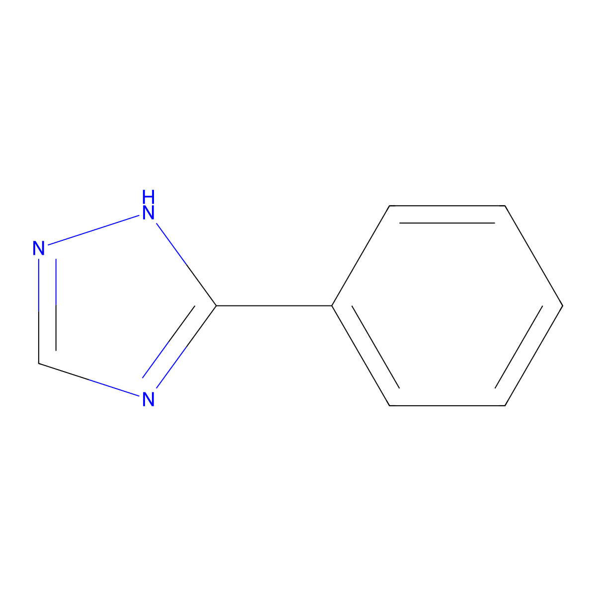 1H-1,2,4-Triazole, 5-phenyl- molecular structure, CAS 3357-42-4