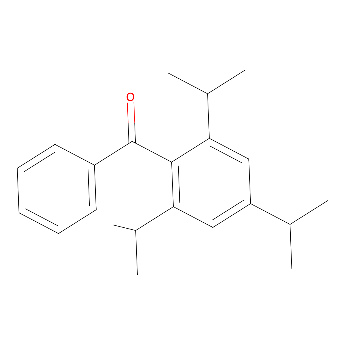Methanone, phenyl(2,4,6-tris(methylethyl)phenyl)- molecular structure, CAS 33574-11-7