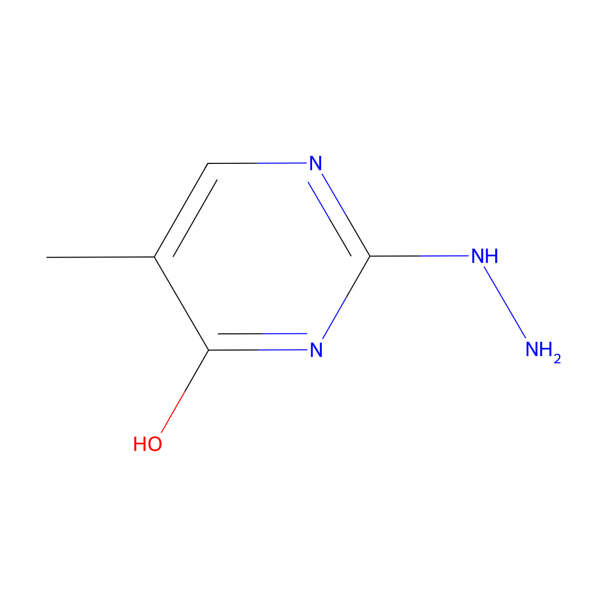 2-Hydrazinyl-5-methyl-3,4-dihydropyrimidin-4-one molecular structure, CAS 33575-17-6
