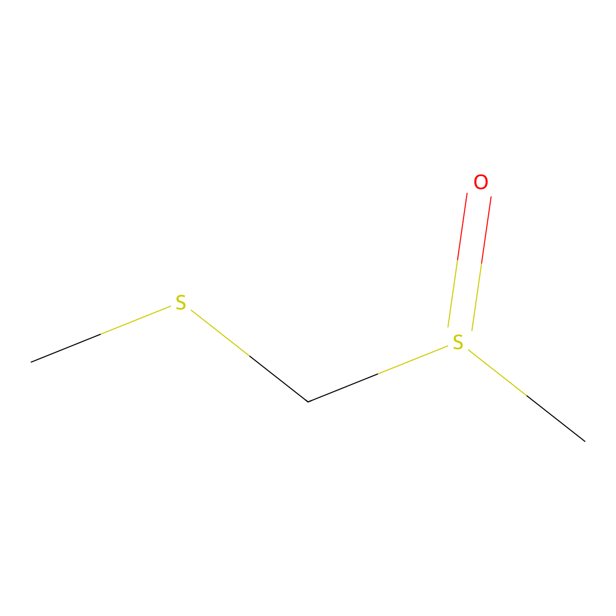 Methyl (methylsulfinyl)methyl sulfide molecular structure, CAS 33577-16-1