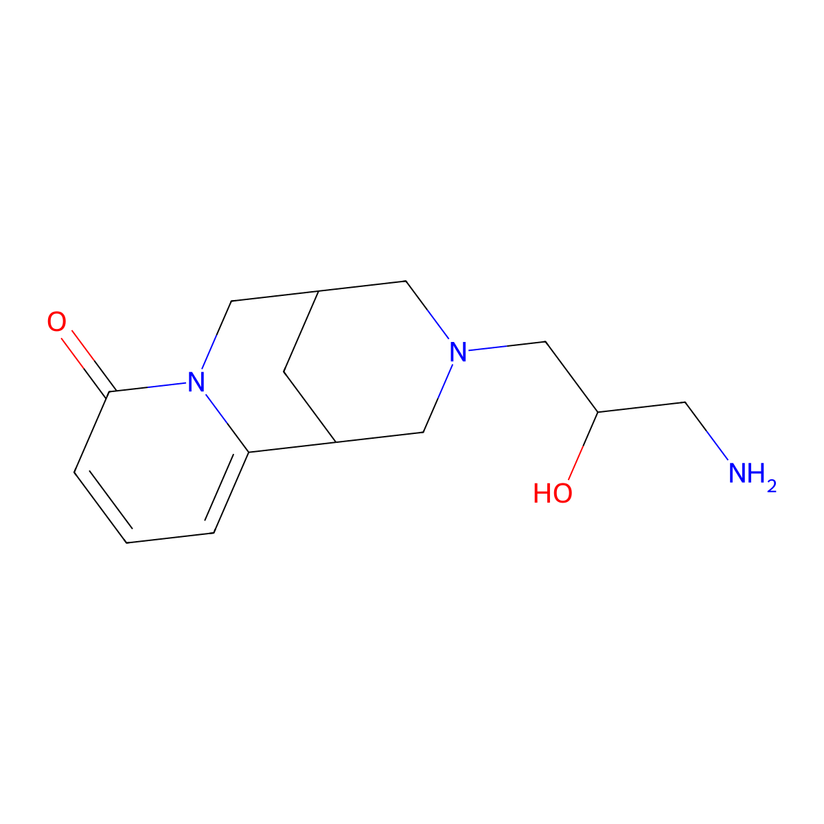 3-(3-Amino-2-hydroxypropyl)-1,2,3,4,5,6-hexahydro-1,5-methano-8H-pyrido[1,2-a][1,5]diazocin-8-one molecular structure, CAS 33579-92-9