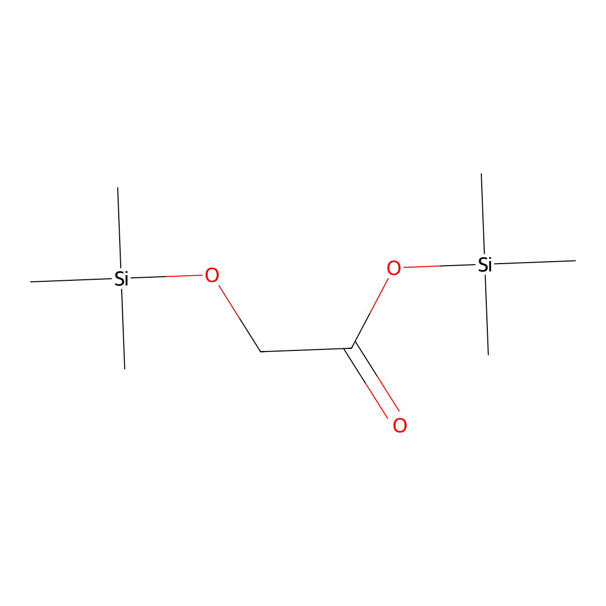 Trimethylsilyl ((trimethylsilyl)oxy)acetate molecular structure, CAS 33581-77-0