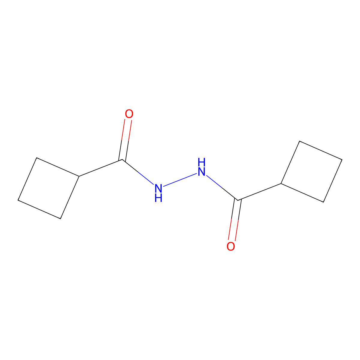 N,N-Bis(cyclobutanecarboxamide) molecular structure, CAS 33582-69-3