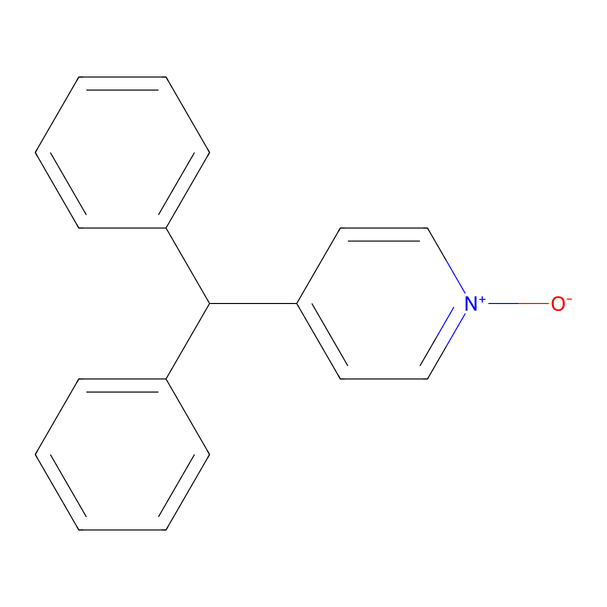4-Benzhydryl-pyridine 1-oxide molecular structure, CAS 33583-13-0