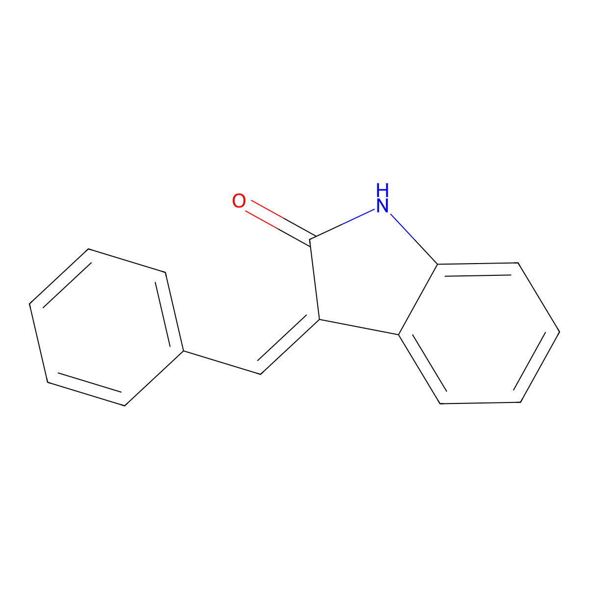 3-Benzylideneindolin-2-one molecular structure, CAS 3359-49-7