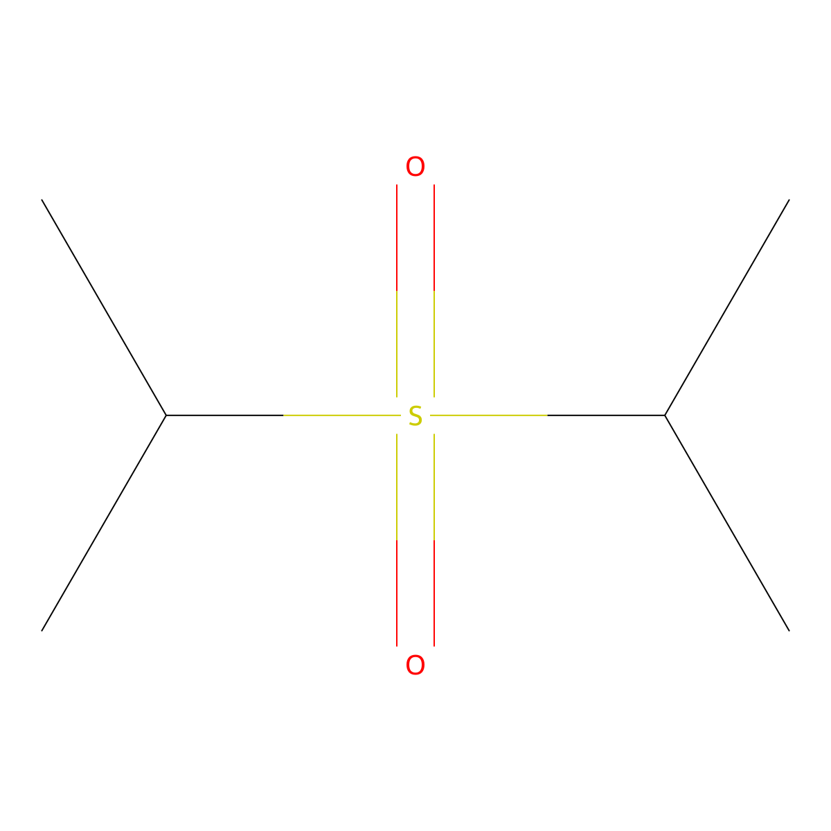 Isopropyl sulfone molecular structure, CAS 3359-70-4