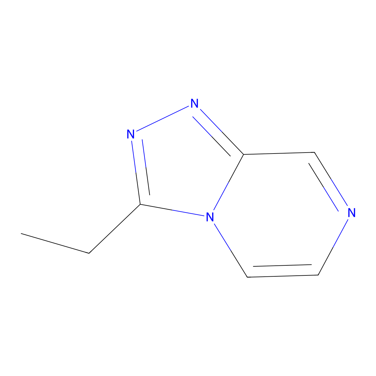 3-Ethyl-[1,2,4]triazolo[4,3-a]pyrazine molecular structure, CAS 33590-18-0