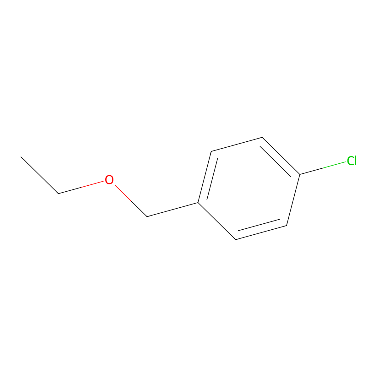 1-Chloro-4-(ethoxymethyl)benzene molecular structure, CAS 33598-76-4