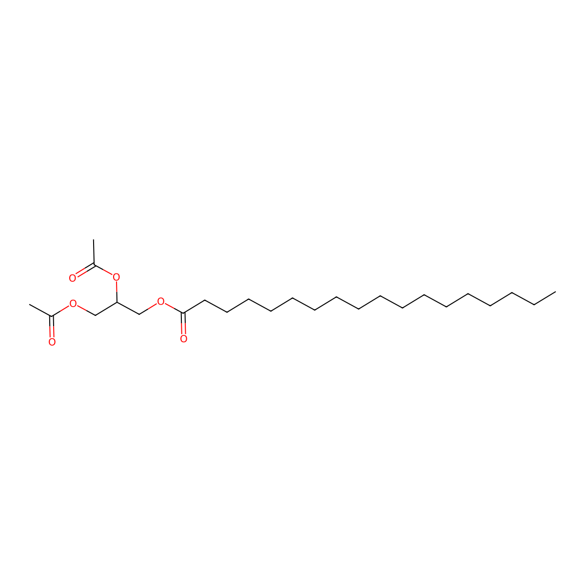 2,3-Diaceto-1-stearin molecular structure, CAS 33599-07-4