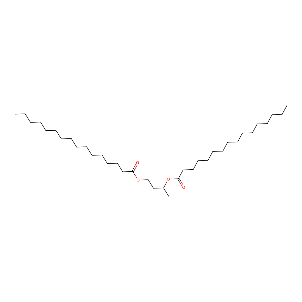 1,3-Butanediol dipalmitate molecular structure, CAS 33599-10-9